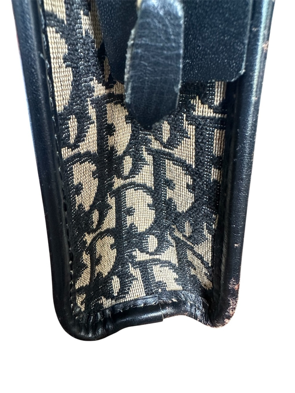 Vintage Christian Dior Oblique Monogram Travel Cosmetic Pouch Archive Galliano - Picture 8 of 13